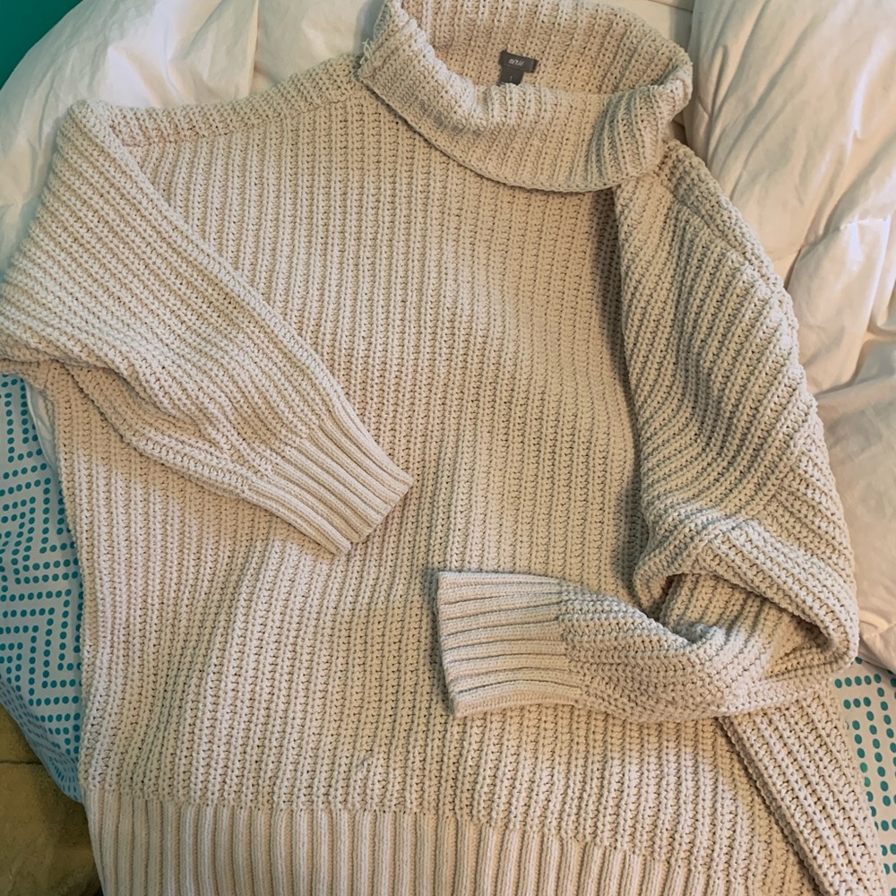tan turtle neck aerie sweater